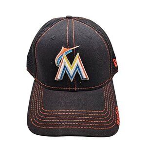 Miami Marlins New Era Adjustable Mesh Baseball Cap